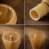 4PCS Matcha Whisk Holder Matcha Whisk Set Ceramic Bamboo Matcha Making Kit  Tea Lovers