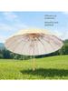Solid Wood Colored Plastic Umbrella, Fully Automatic, Dual-Use for Sun and Rain, Sun Protection, Uv Protection, Foldable, Women's Style Sun Umbrella