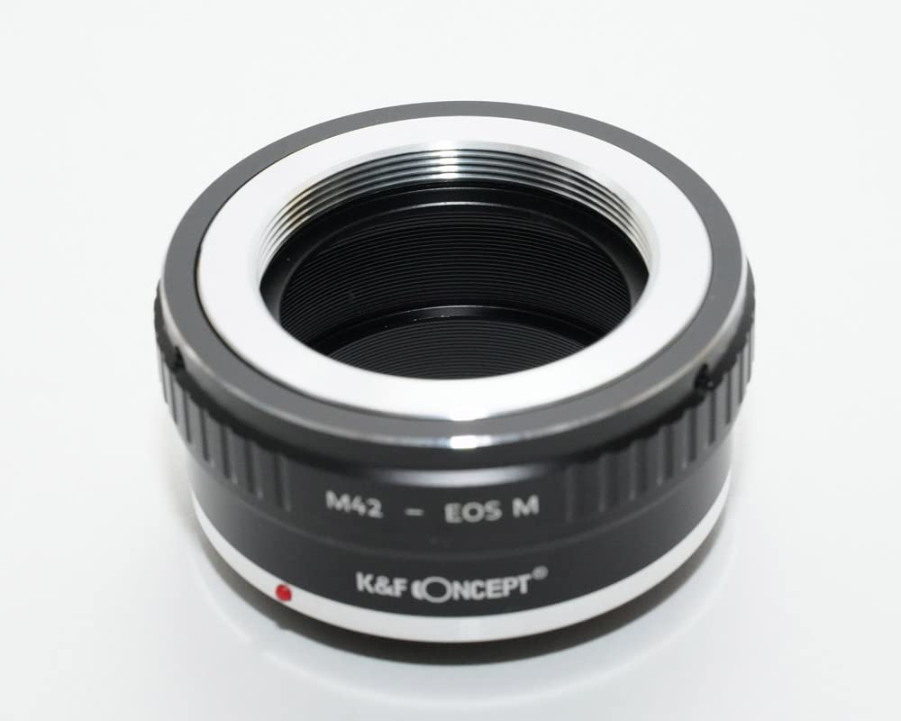 M42 Mount To Canon EOS M Mount Adapter with Lens Cloth K&F M42-eosm (KFEOSM)
