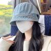 Retro Cowboy Beret Showing Face Small Painter Hat Women Spring and Autumn Short Brim Beret Drape Sun Hat Bucket Hat
