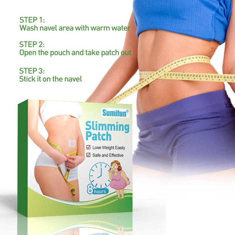 20Pcs Belly Slimming Patch Fast Burning Fat Lose Weight Detox Abdominal Navel Sticker Dampness-Evil Removal Improve Stomach Tool