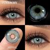 FUNSACHY 1 Pair New Color Contact Lenses for Eyes Beautiful Pupil Fashion Gray Brown Soft Lenses Yearly Cosmetics Korean Lens