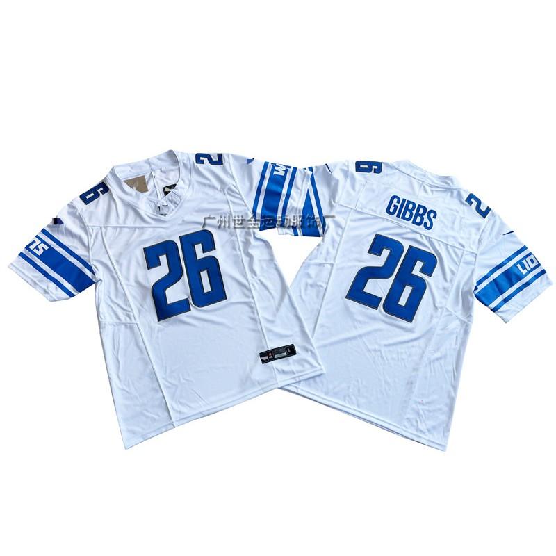 Mens American Football Jersey With Embroidered Number 14 Lion Team Design Cotton Blend Unisex Sportswear Training Game