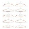 10Pcs Clothes Hanger Durable Abs Girly Heart Pink Love Bow-Knot Pattern Hanger Non-Slip Clothes Hanging Supplies