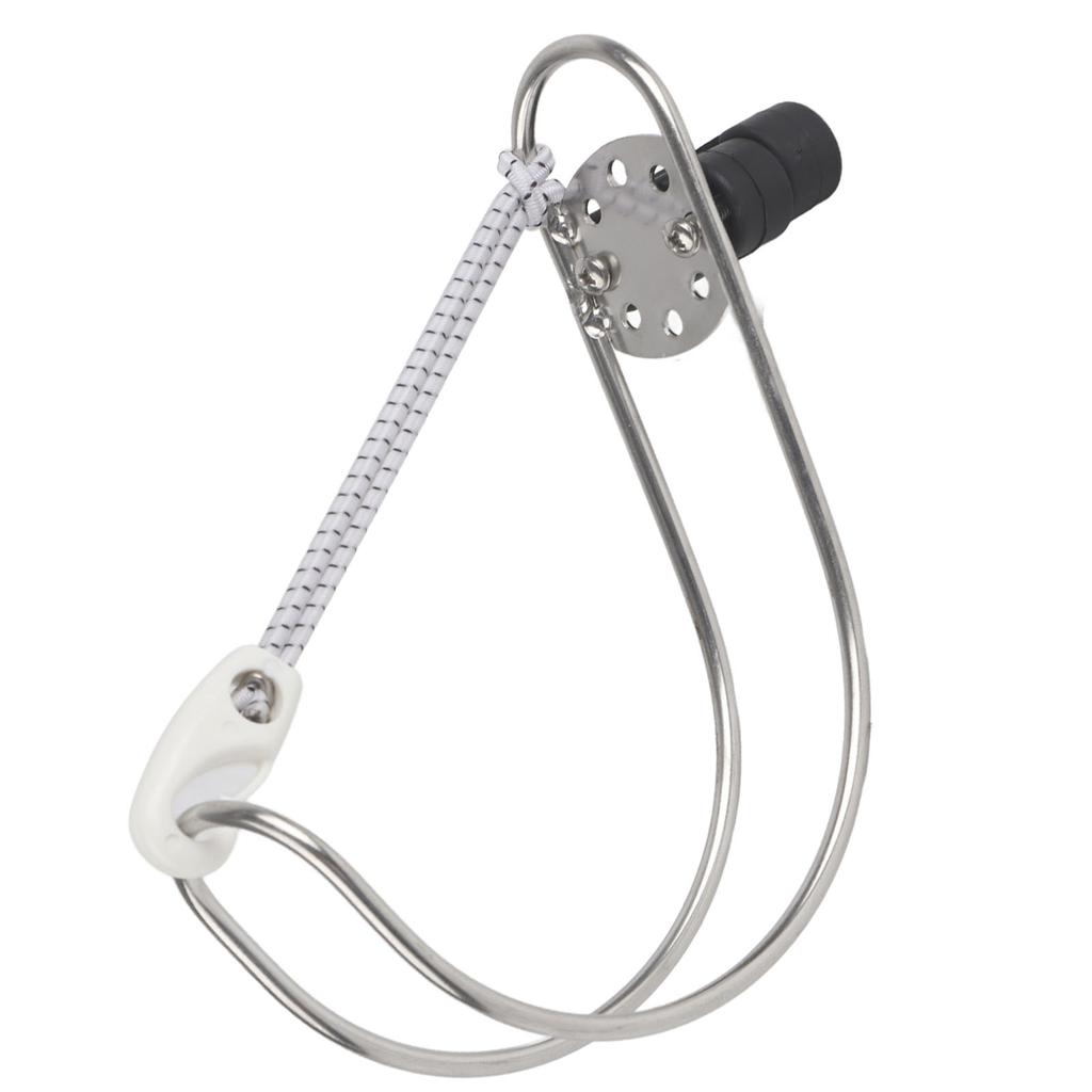 4.5in Stainless Steel Boat Lifebuoy Ring Bracket Horseshoe Holder for Marine Boat Ship Accessories