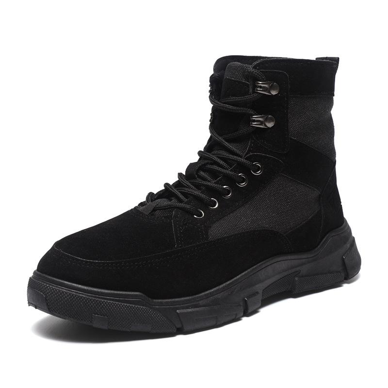 High Top Outdoor Men's Work Shoes Fashion Fashion All Comfortable Casual Single Shoes Autumn and Winter Men's Shoes