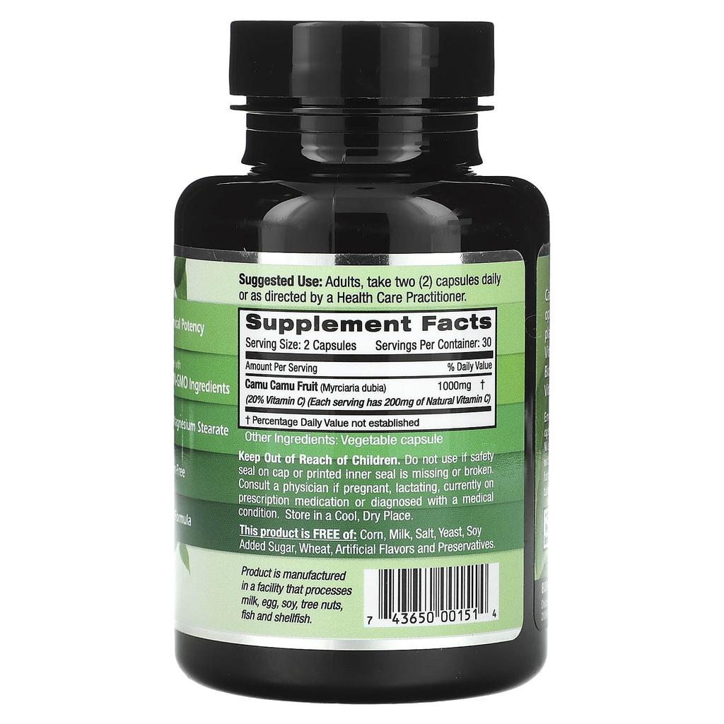 Camu Camu, Veggie Capsules 60 (500Mg Per Capsule)