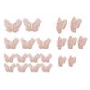 20 Pcs 2 Layers Wing Butterfly Wall Decor Self-Adhesive 3D Hollow Butterfly Stickers for Home Bedroom Cake Baby Shower Birthday Party