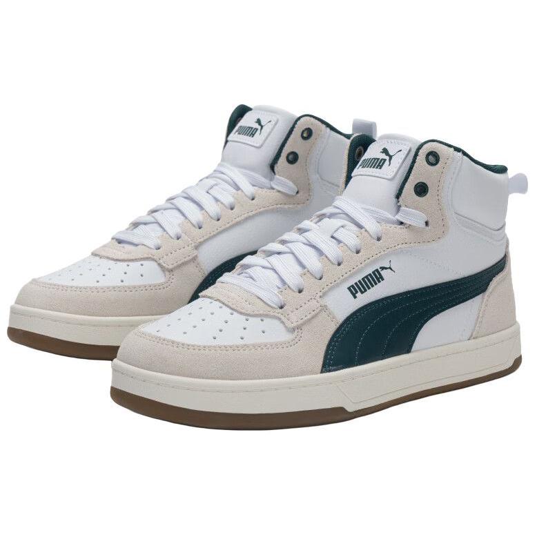 Puma Caven 2.0 Mid Ретро Мода Универсальные Низкие Кроссовки Унисекс Кроссовки Белый Бежевый Зеленый 402242-03