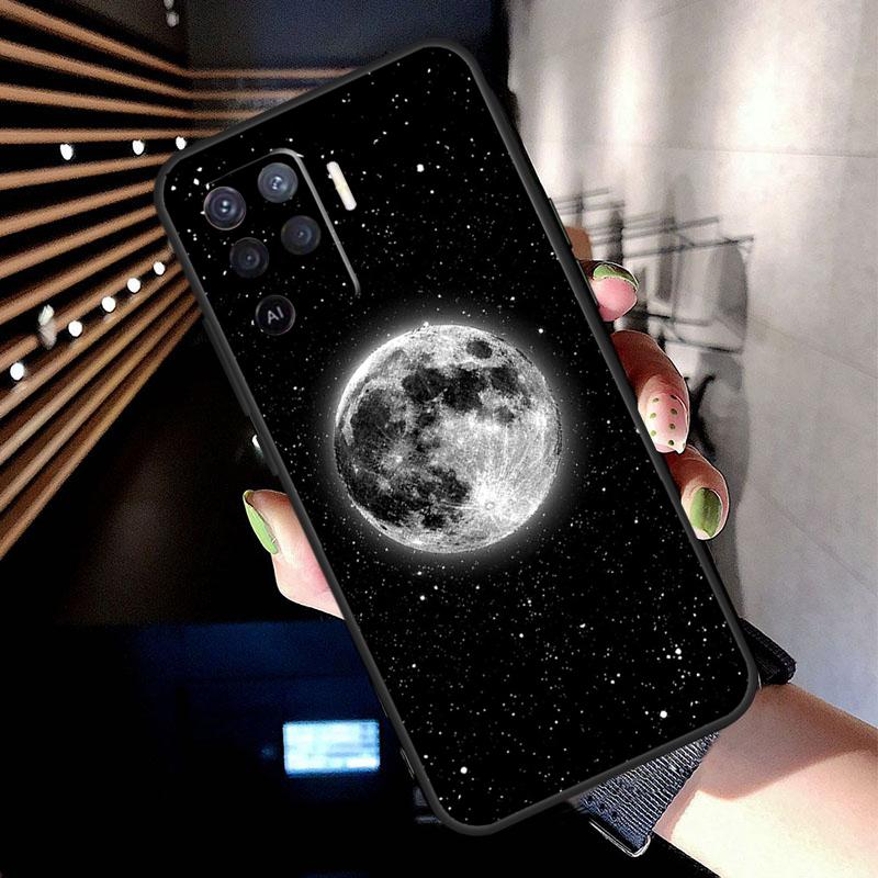 Чехол Луна Звезды Космос для Oppo A17 A57 A77 A76 A16 A96 A18 A60 A80 A40 A38 A58 A78 A98 A94 A74 A54 A15 A5 Pro