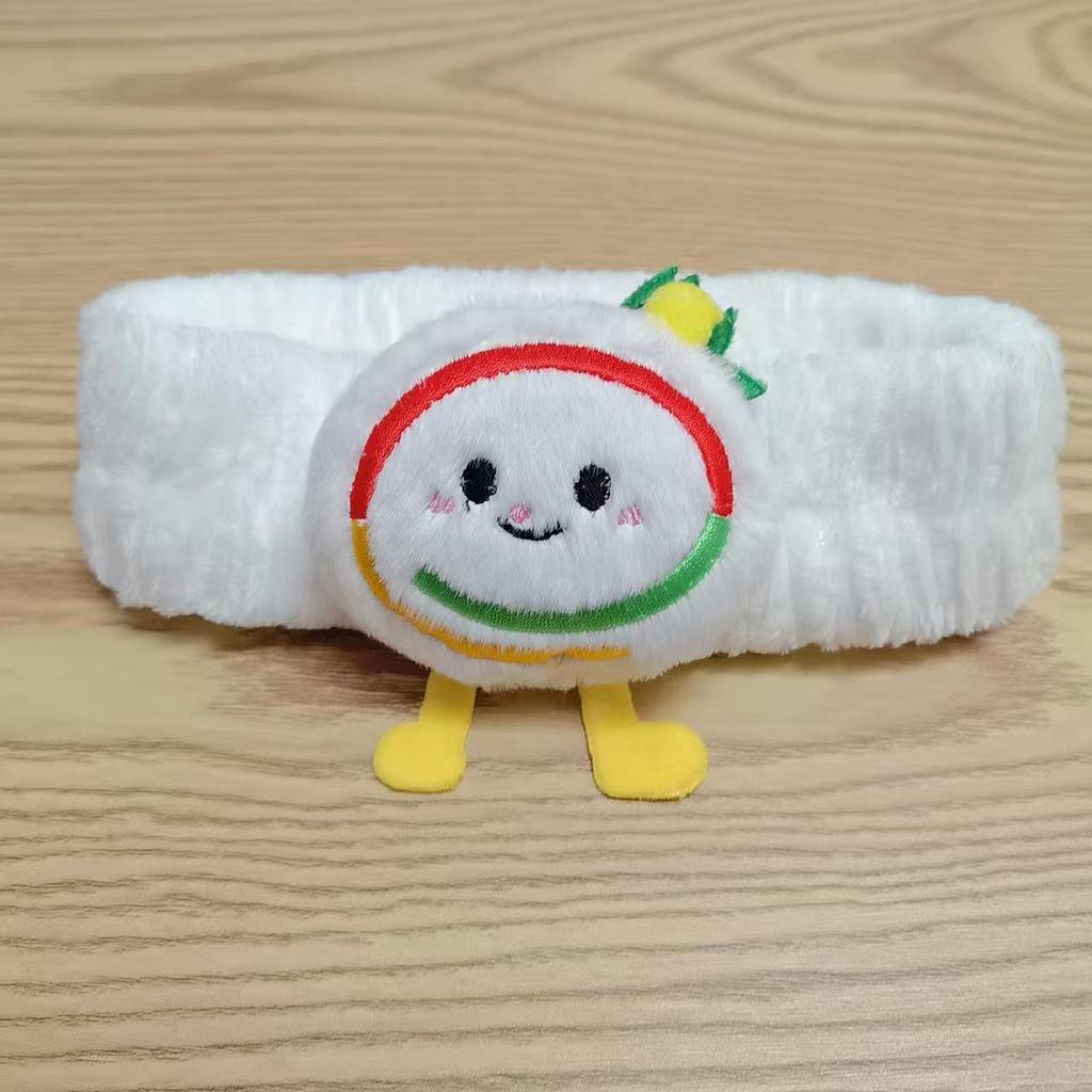 Корейская мультяшная фланелевая рождественская повязка на голову - Милая плюшевая резинка для волос для умывания лица и макияжа