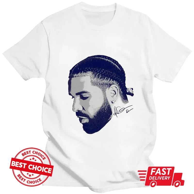 Унисекс Футболка Drizzy Drake, Мужская Черная Футболка с Графикой и Подписью Drake S-3XL Q4367