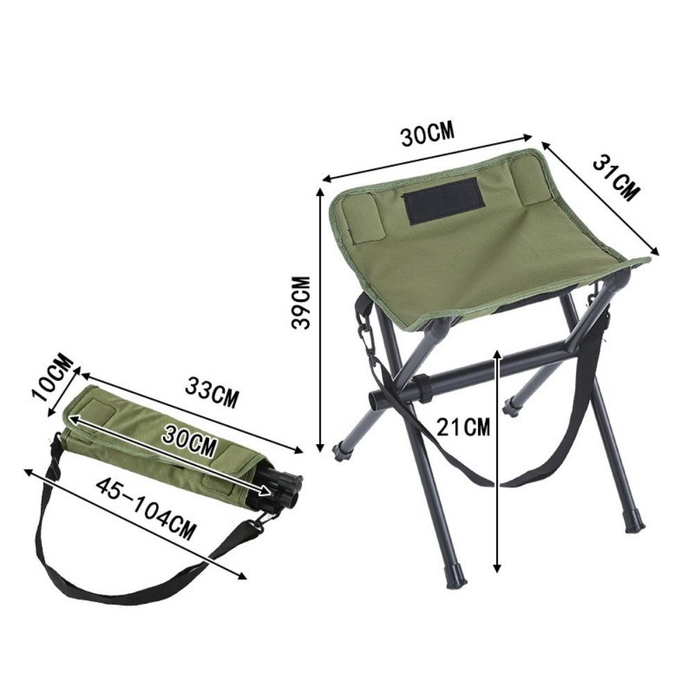 Foldable Camping Chair Ultra-Light Fishing Chair Easy To Carry Outdoor Folding Stool  Small Horse