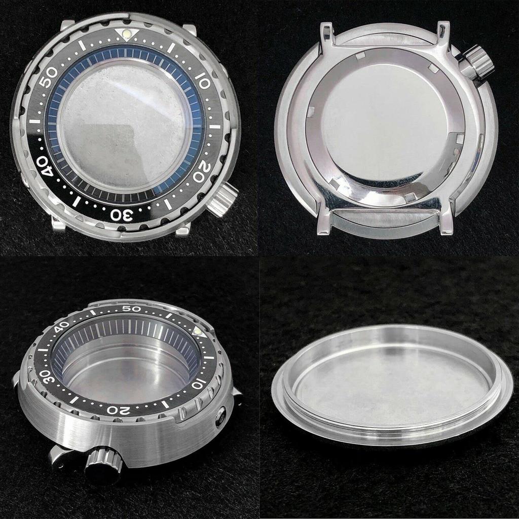 45mm Waterproof Watch Case Mineral Glass Mechanical Movement Parts for NH35/NH36