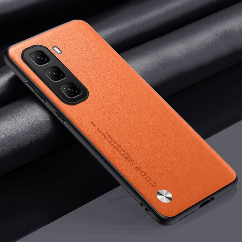 Простой кожаный чехол для Infinix Hot 50 Pro + Hot50 Pro Hot 50 50i 40 40i 30i INFINIX SMART 9 8 Роскошный жесткий защитный чехол для камеры
