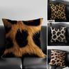 Leopard Print Pillow Case Anti-dustmite Invisible Zipper Sofa Bed
