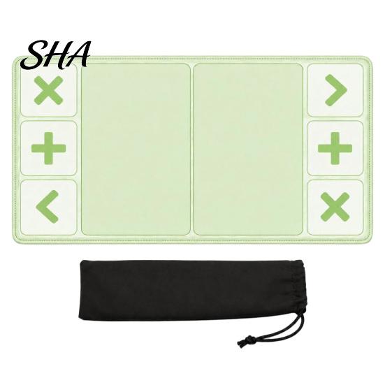 Portable Toy Trading Mat Fidget Board with Storage Bag, 12x24 Inch Tabletop Game Organizer Pad, Playmat Divided Zones for Swap Card Table
