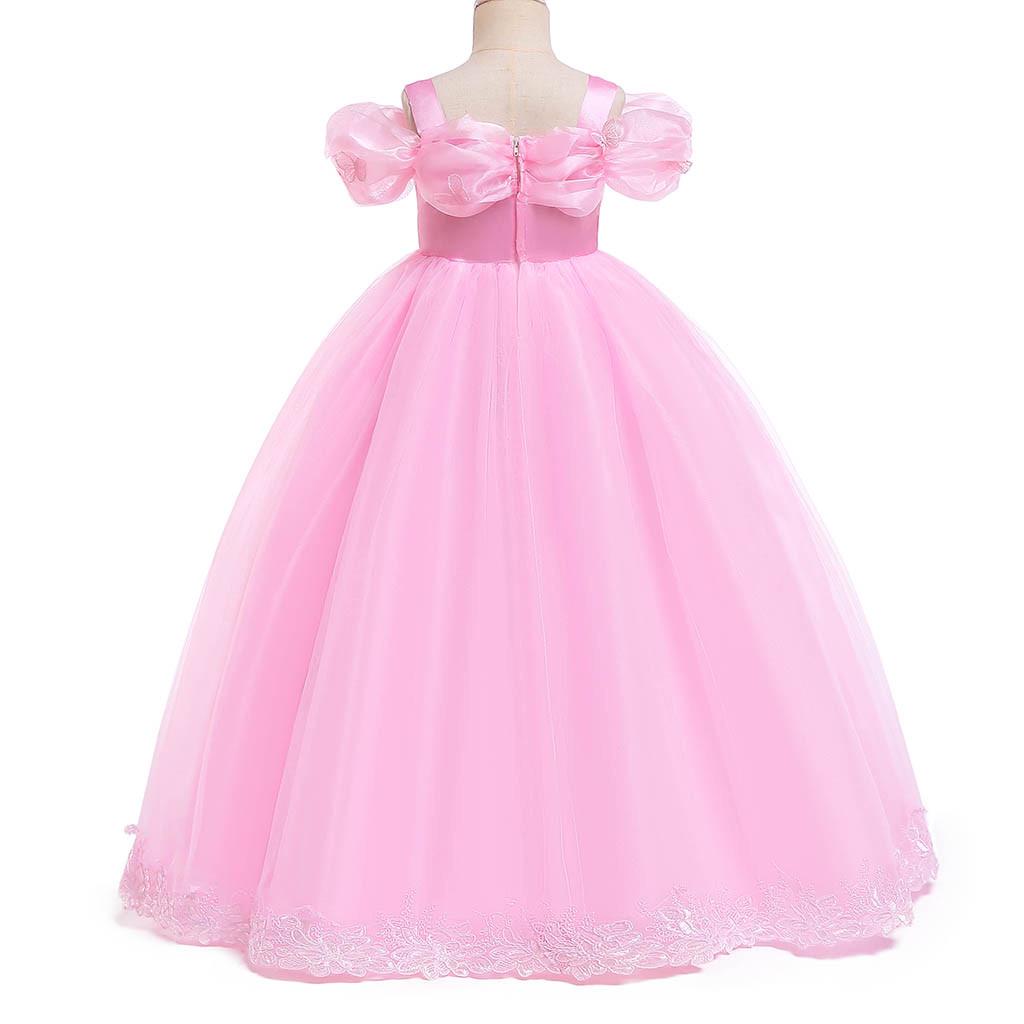 Детское пышное платье принцессы для подружки невесты на день рождения, свадебное платье