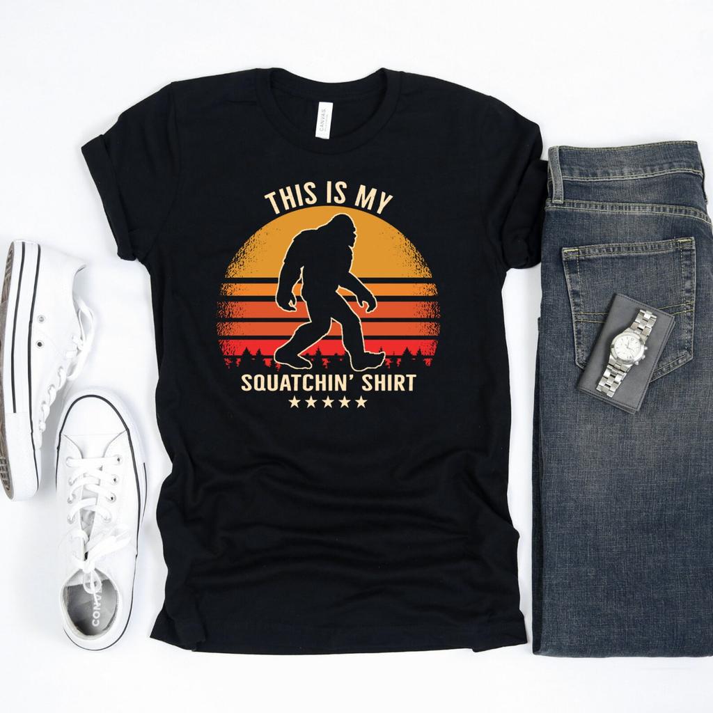 Squatchin Shirt, Bigfoot Tee, Sasquatch Apparel