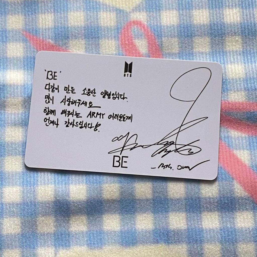 [USED] BTS JIMIN Jimin Korean Unreleased BE Lucky Drop Trading Card