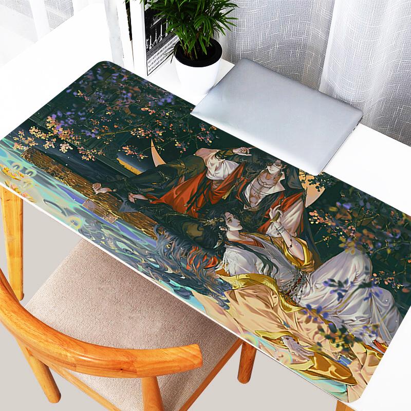 Hot Anime Mouse Pad kawaii Gaming Accessories Tian Guan Ci Fu Varmilo Keyboard Pad PC Computer Desk Mat Notbook Rubber Mousepad