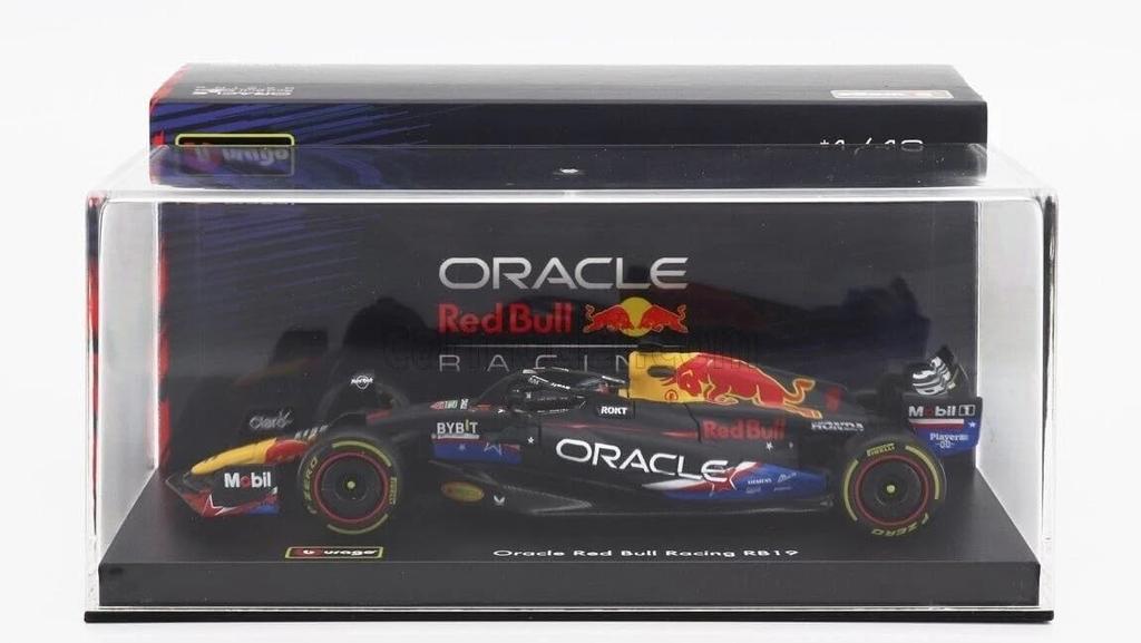 Blagoh F1 Литая модель автомобиля 1/43 Red Bull RB19 ORACLE Макс Ферстаппен ГП США 2023 Спецификация Чемпиона мира Серия Signature