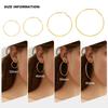 3 Pairs Gold Hoop Earrings for Women 18K Gold Plated, Hypoallergenic Earrings Hoops for Women Large Hoops Earring Lightwight