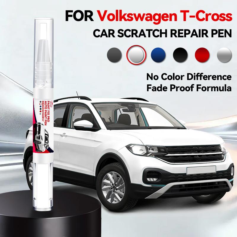 Ремонтный маркер для краски автомобиля для Volkswagen T-Cross 2018-2025 Аксессуары для ремонта царапин на краске Оранжевый Зеленый Белый Серебристый Синий Серый Золотой