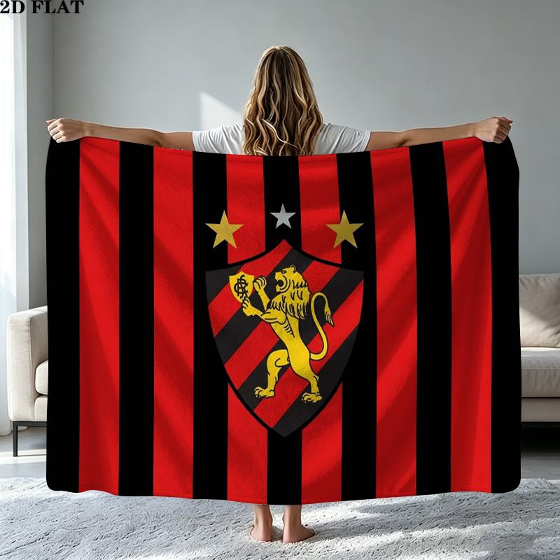 Sport Club Do Recife Print Flannel Blanket High Quality Warm Comfortable Cover for All Seasons Perfect for Gifts Home Decor