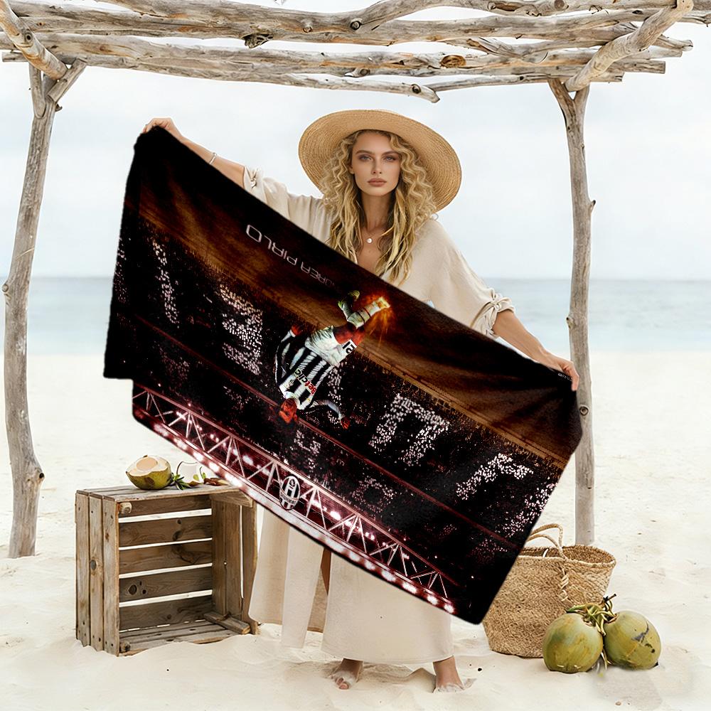 Precision Soccer Beach Towel Soft Durable Quick-Dry Comfortable Lightweight Perfect for Traveling Yoga Camping and Swimming