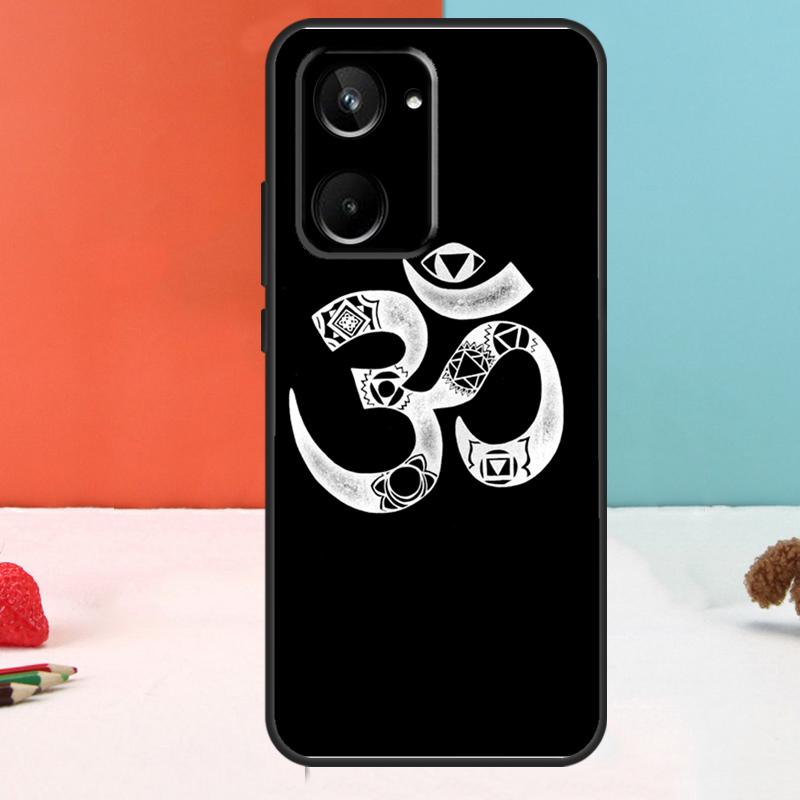 Aum om Namaste Symbol Zen Yoga For Realme C67 C75 C71 C55 C53 C61 C33 C63 C51 10 11 12 13 14 15 Pro Plus C65 GT7 Pro Case