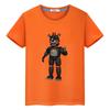 FNAF Boy Summer 100%Cotton Short T-shirt Y2k One Piece Pride Tshirt Anime Tees Cartoon Bear Rabbit Print Tops Kids Clothes Girls