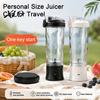 Lightweight Meal Replacement Shaker Cup Portable Blender Cup, USB Fast Charging Personal Size Juicer, 600ml Capacity, Juicer for Travel Stainless
