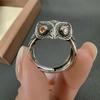 Vintage Owl Ring, Open Adjustable Ring