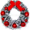 Christmas Wreath Door Hanging Decor Home Mall Window Party Festive Simulation Ornament