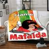 Custom Name Mafalda'S Adventures Party Blanket For Couch Bed Plush Cozy Fuzzy Blanket Super Soft Warm Blankets For Fall And Winter 091626