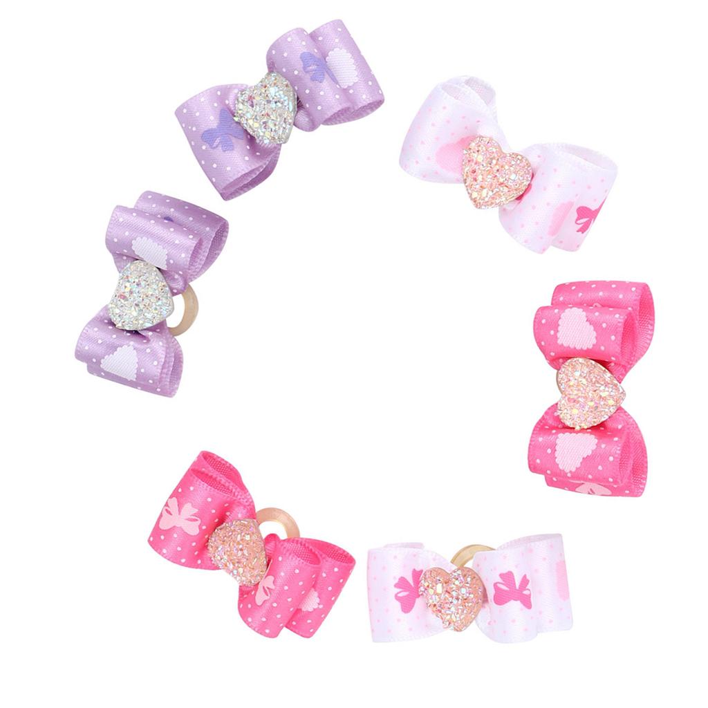 15Pcs Pet Multicolor Hair Bowknot Bows Grooming Accessories for Cat Medium Small Dog