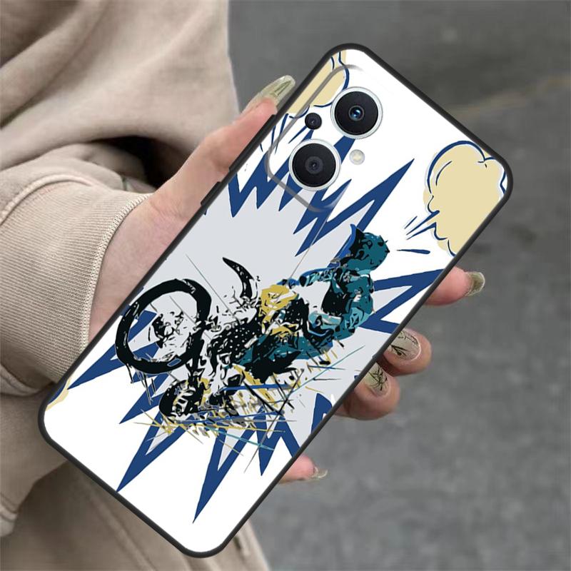 Спортивный чехол Freestyle Motocross для OPPO Reno 14F 13F 12F 11F 10 12 13 14 Pro 7 8 Lite OPPO Find X5 X6 X8 X9 Pro