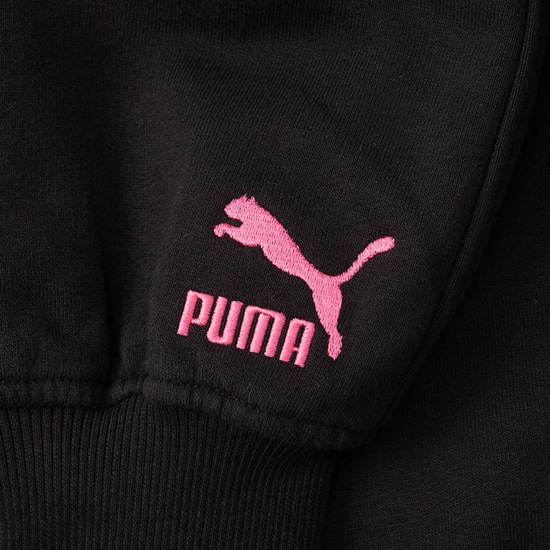 Puma С капюшоном, уличная модная повседневная модная толстовка с длинным рукавом, женская толстовка, черная 625165-01