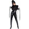 European and American women's sexy patent leather vampire demon Batman costume, patent leather one-piece Halloween costume
