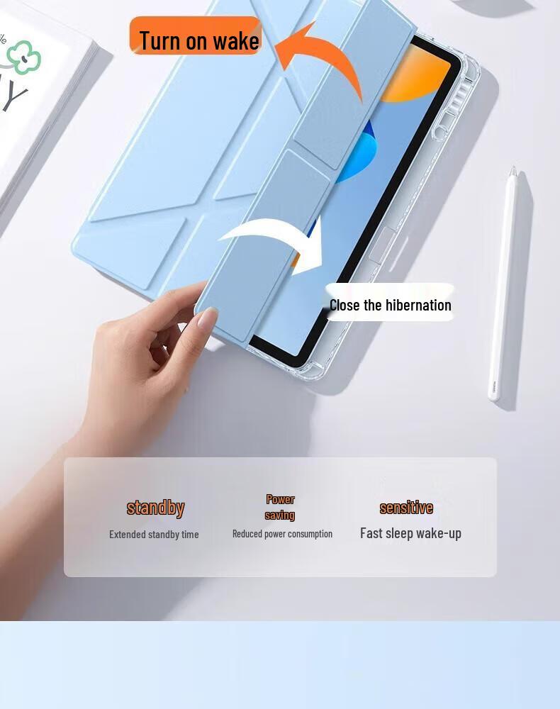Защитный акриловый чехол с держателем для стилуса для Huawei MatePad 11.5s, 11-дюймовый, защита от сгибания