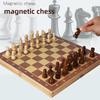 High-Quality Wooden Folding Chess Set for Students and Children