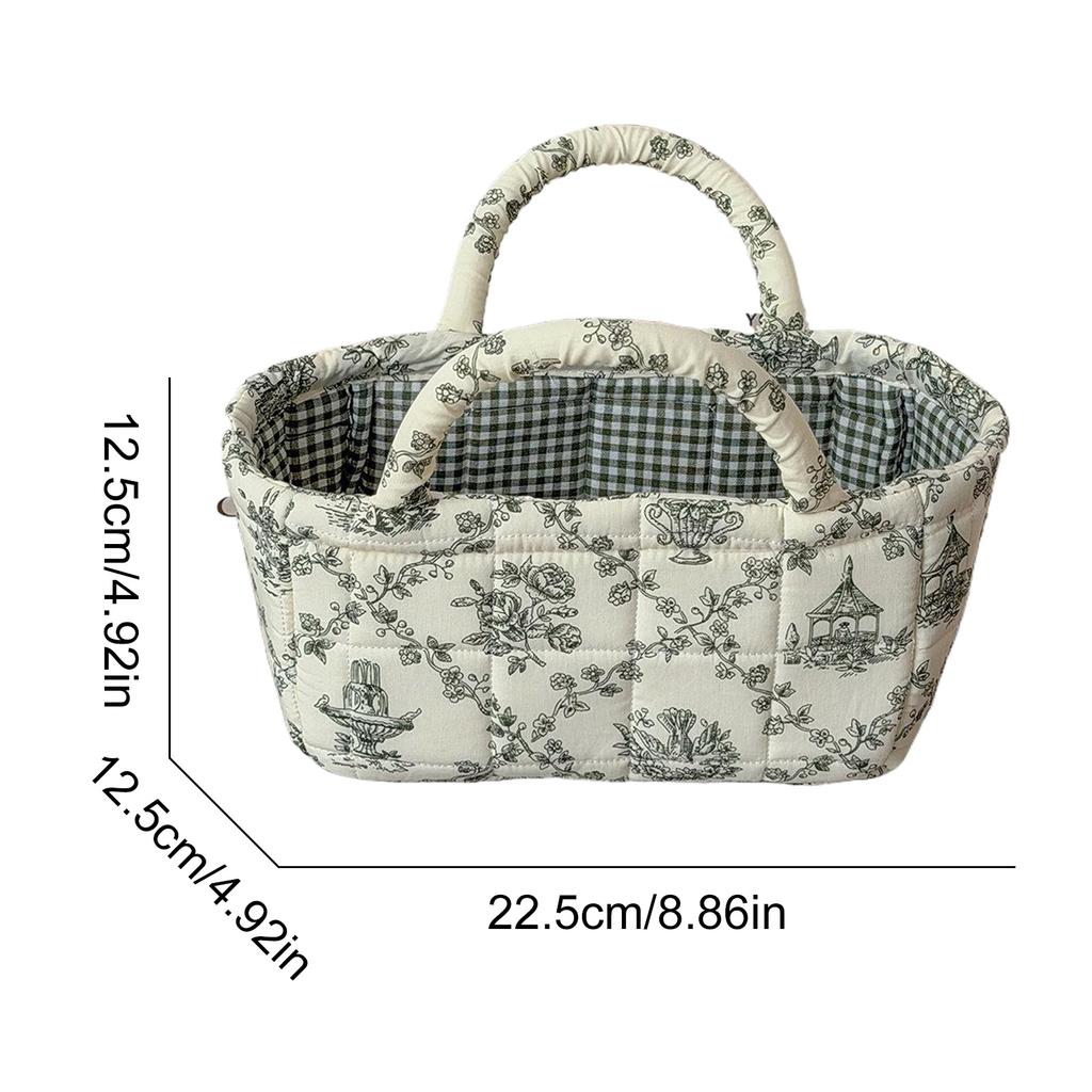 Boho Fabric Storage Basket Collapsible Quilted Storage Hamper Large Capacity Lightweight for Nursery Bedroom Laundrys Room Decor
