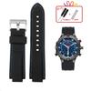 Для мужских часов Timex E-tide Compass T2N720 T2N721 TW2T76300 водонепроницаемый мягкий силиконовый ремешок с инструментами Винтовые штифты