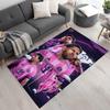 Messi Personalized Text Area Rug Design for Hallway Entryway Dormitory Dining Room Anti-slip Rug Anime Office Decor Wedding Party Gift