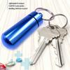 5 Pack - Aluminum Keychain Medication Pill Box. Waterproof Portable Mini Travel Pill Boxes Medicine Vitamin Holder case