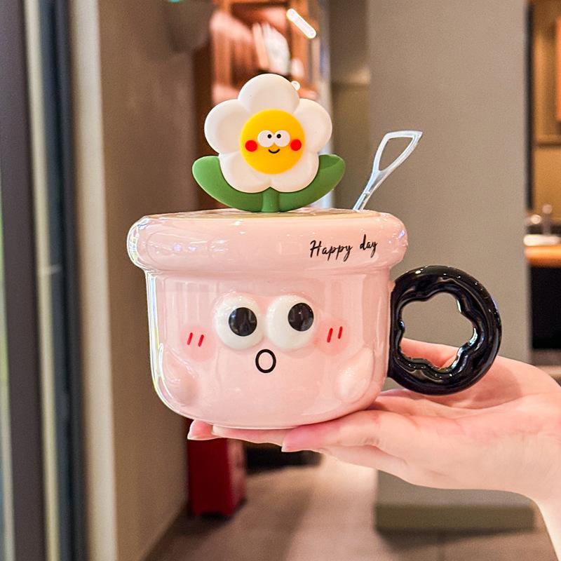 Подарок на выпускной Милая чашка с ручной росписью цветов для одноклассников и учителей Керамическая чашка Чашка для кофе и воды Кружка Сувенир