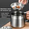 1,5/2 л Кастрюля-фильтр для масла из нержавеющей стали с корзиной для фритюра, большой емкости, сито с мелкой сеткой, жир от бекона