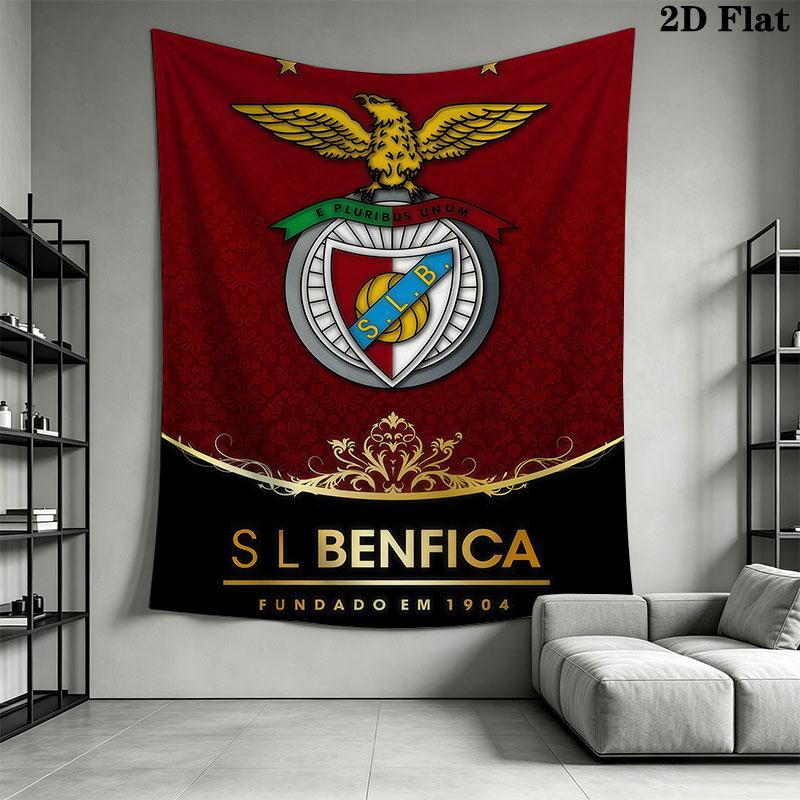 S.L. Benfica POSTER Wall Hanging Printed Fabric Blanket Decorative Tapestries for Bedroom Living Room Home Decor
