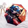 Transformer, Optimus Prime Themed Automatic Opening and Closing Umbrella, Compact Travel Umbrella, Lightweight and Portable, Suitable for Be